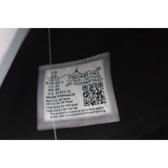 Jordan DM1683-061 Men Sz 13 Black/Red/White Super Play Slip-On Slide Sandals - Picture 9 of 14